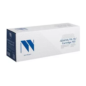Картридж NV PRINT Q2612A/Canon FX-10/703 для HP и Canon (2000k), черный