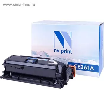 Картридж NVP NV-CE261A, для HP LaserJet Color, 11000k, совместимый, голубой