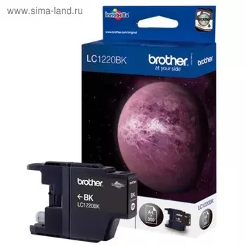 Картридж струйный Brother LC1220BK черный для Brother MFC-J430W/J825DW/DCP-J525W (300стр.)
