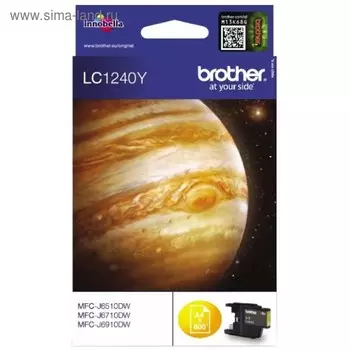 Картридж струйный Brother LC1240Y желтый для Brother MFC-J6510DW/J69010DW