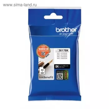 Картридж струйный Brother LC3617BK черный для Brother MFC-J3530DW/J3930DW