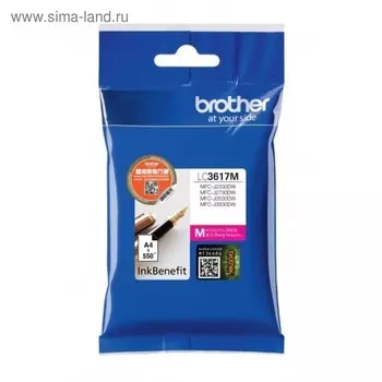 Картридж струйный Brother LC3617M пурпурный для Brother MFC-J3530DW/J3930DW