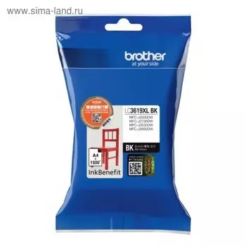 Картридж струйный Brother LC3619XLBK черный для Brother MFC-J3530DW/J3930DW