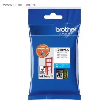 Картридж струйный Brother LC3619XLC голубой для Brother MFC-J3530DW/J3930DW