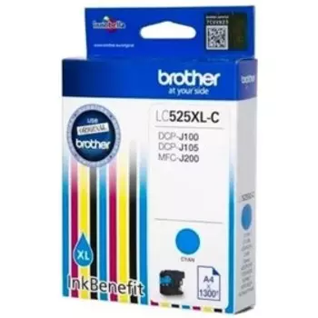 Картридж струйный Brother LC525XLC голубой для Brother DCP-J100/J105/J200 (1300стр.)
