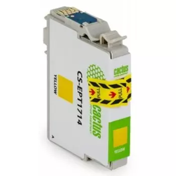 Картридж струйный Cactus CS-EPT1714 желтый для Epson XP-33/103/203/207/303/306/403/406 (10мл) 1725