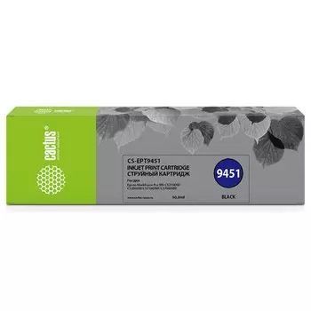 Картридж струйный Cactus CS-EPT9451 T9451, для Epson WF-C5290DW/C5790DW, 90 мл, цвет чёрный