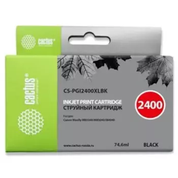 Картридж струйный Cactus CS-PGI2400XLBK черный для Canon MAXIFY iB4040/ МВ5040/ МВ5340 (74.6мл) 17