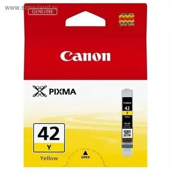 Картридж струйный Canon CLI-42Y 6387B001 желтый для Canon PRO-100 (284стр.)