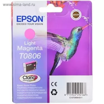 Картридж струйный Epson C13T08064011 светло-пурпурный для Epson St Ph P50/PX660/PX720WD (330стр.)