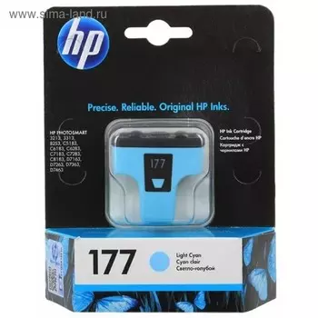 Картридж струйный HP №177 C8774HE светло-голубой для HP PS 3213/3313/8253