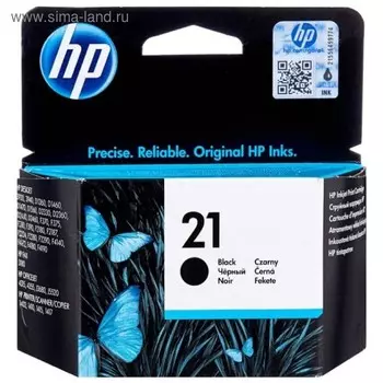 Картридж струйный HP 21 C9351AE черный для HP DJ 3920/3940/PSC 1410