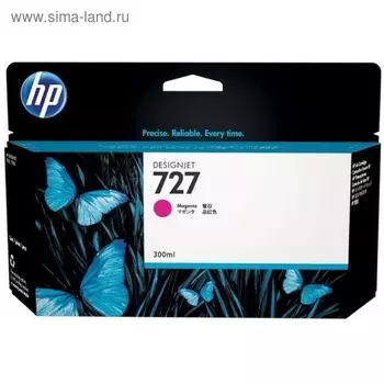 Картридж струйный HP 727 F9J77A пурпурный для HP DJ T1500/T1530/T2500/T2530/T920/T930 (300мл) 1724