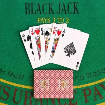 Карты для покера бумажные, 54 шт, 8.8 х 6.3 см, микс