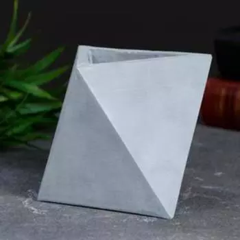 Кашпо бетонное «Абстракция», серое, 999 см