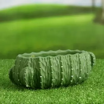 Кашпо - бонсай "Кактус" для кактусов и суккулентов, 19х7х9см