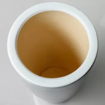 Кашпо "Цилиндр", глянец, бело-чёрное, керамика, 17 л