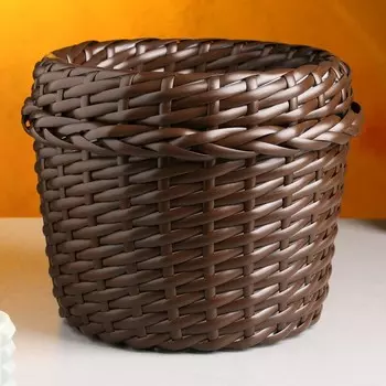 Декоративное кашпо для цветов «Коса», 5 л, 2121.5 см, деревянное, венге