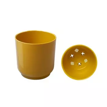 Кашпо «Дельта» с вкладкой, 4,4 л, цвет медовый