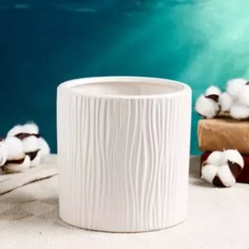 Кашпо "Дерево" светлое 15*15см