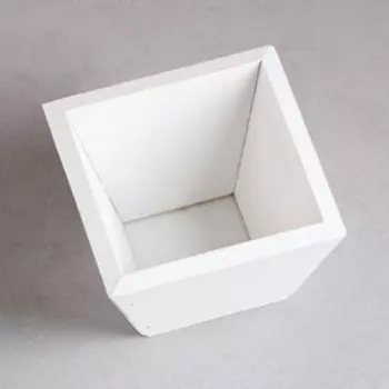 Кашпо деревянное 11119.5 см "Раф", белый Дарим Красиво