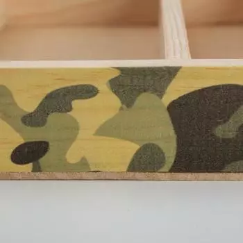 Кашпо деревянное 25.5205 см "Камуфляж", хакки