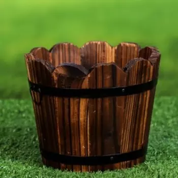 Кашпо деревянное "Клео" среднее