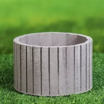 Кашпо для цветов «Оскар», 15159.5 см, деревянное, серое