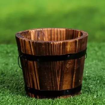 Кашпо деревянное "Тед" малое