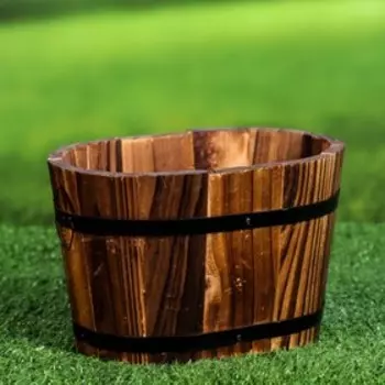 Кашпо деревянное "Тео" среднее