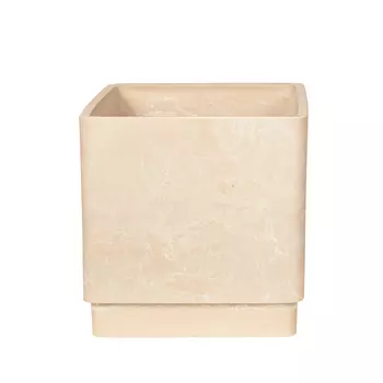Кашпо для цветов и растений, песочный 30х30х30см, 23л