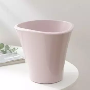 Кашпо для цветов со вставкой «Лагуна», 1,5 л, d=16 см, h=15 см, цвет розовый