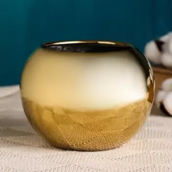 Фигурное кашпо для цветов «Идеалити», 800 мл, 2497 см, керамика, бежевое