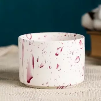 Горшок "Эко капли" 10х7см, розовое