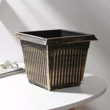 Кашпо квадратное «Шебби», 2 л, цвет МИКС