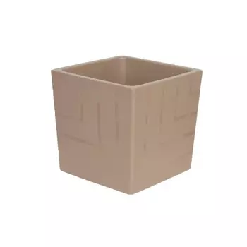 Кашпо «Квадро» с вкладкой, 3,3 л, цвет фраппе