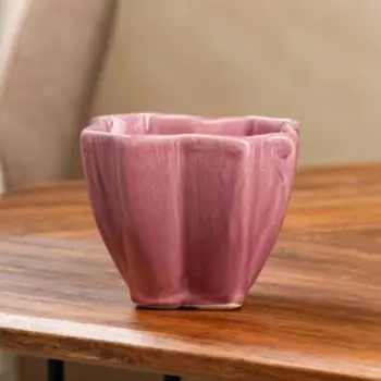 Горшок для цветов "Лаванда", фиолетовый, керамика, 0.6 л, 1 сорт, Иран