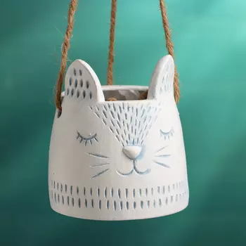 Кашпо "Небесный крол" 8х8х8см