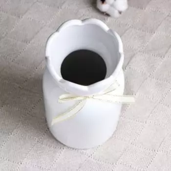 Кашпо - ваза "Нежность" 24х12см, белый