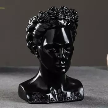 Кашпо - органайзер "Бюст Фрида" черное, 17см