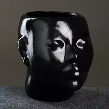 Кашпо - органайзер "Нефертити" черное, 16х19см