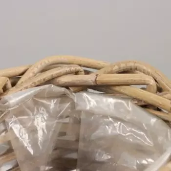 Кашпо плетёные, 17x15 см, серый