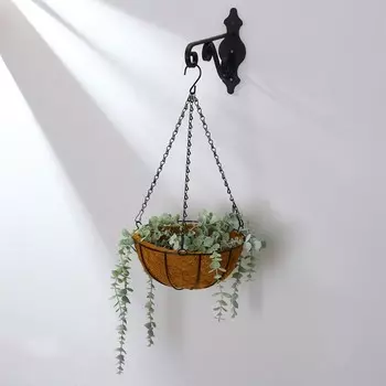 Кашпо подвесное, d=25 см, с кокосовым вкладышем, «Полусфера», Greengo