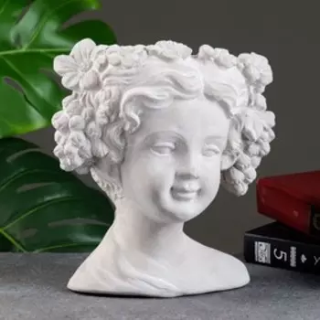 Кашпо подвесное "Девочка с кудрями" 25*12*18см