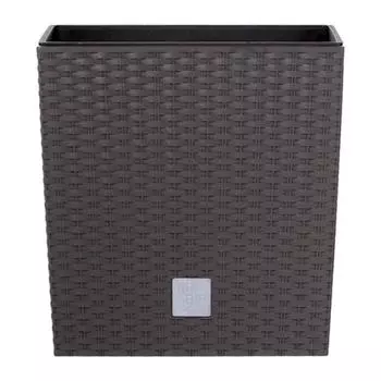 Кашпо RATO LOW, 2 предмета: внутренняя и наружная ёмкости, 21 и 32 л, цвет венге