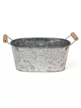 Кашпо с деревянными ручками «Бонсай Альва», 211210 см, 1.2 л, овальное