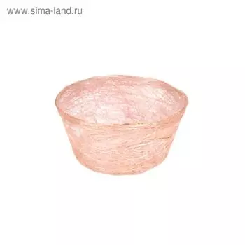 Кашпо, сизаль, круг, диффенбахия розовая 8 х 17 см