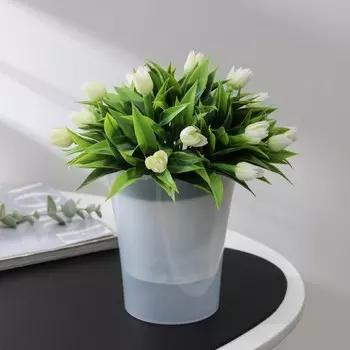 Кашпо для цветов со вставкой «Арте-Дея», 1.25 л, цвет дымчатый