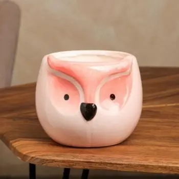 Кашпо "Сова", разноцветное, керамика, 1.1 л, 1 сорт, Иран