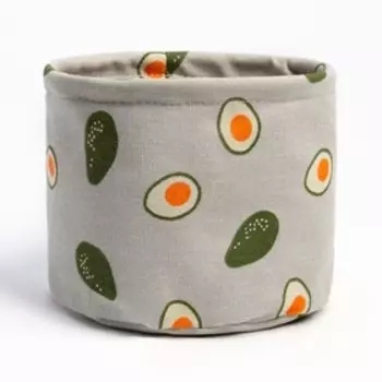 Кашпо текстильное Этель "Авокадо", 18х15х18 см